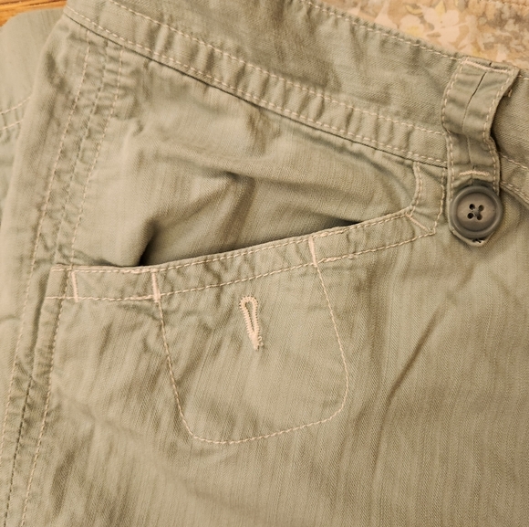 Eddie Bauer Women's Light Blue Turquoise Cargo Pants 100% Cotton Size 18 Tall - Picture 9 of 16